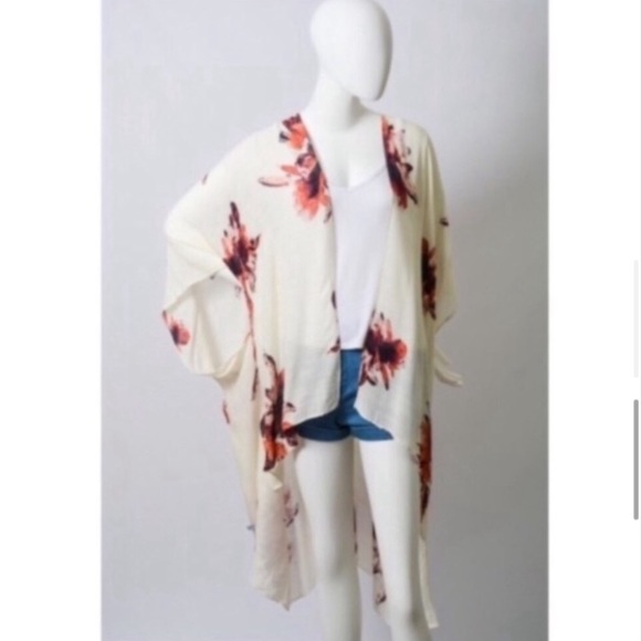 New Bohemian Floral Print Kimono Cardi - Picture 12 of 12